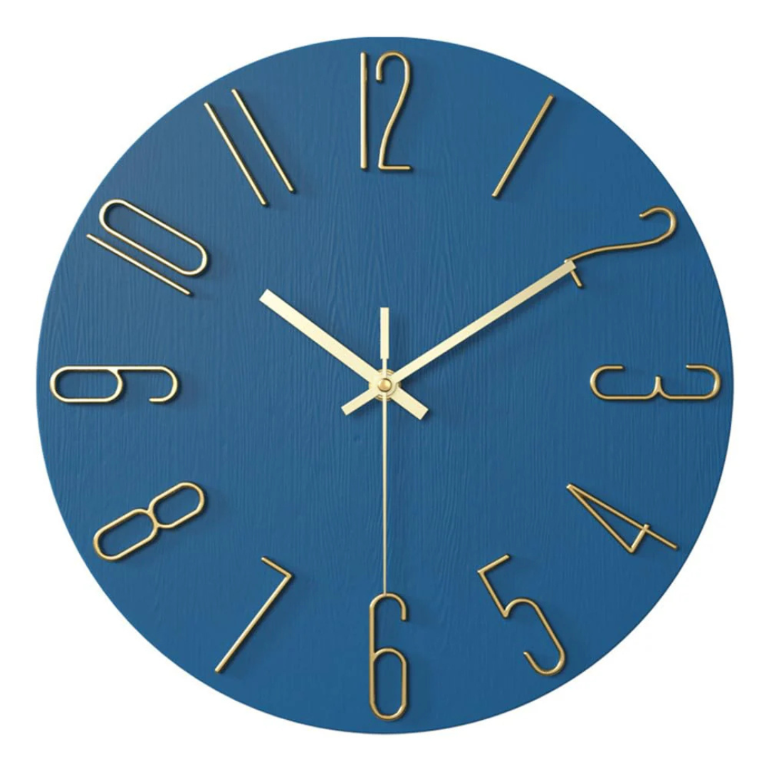 Modern Wall Clock Silent Quartz Movement 30cm