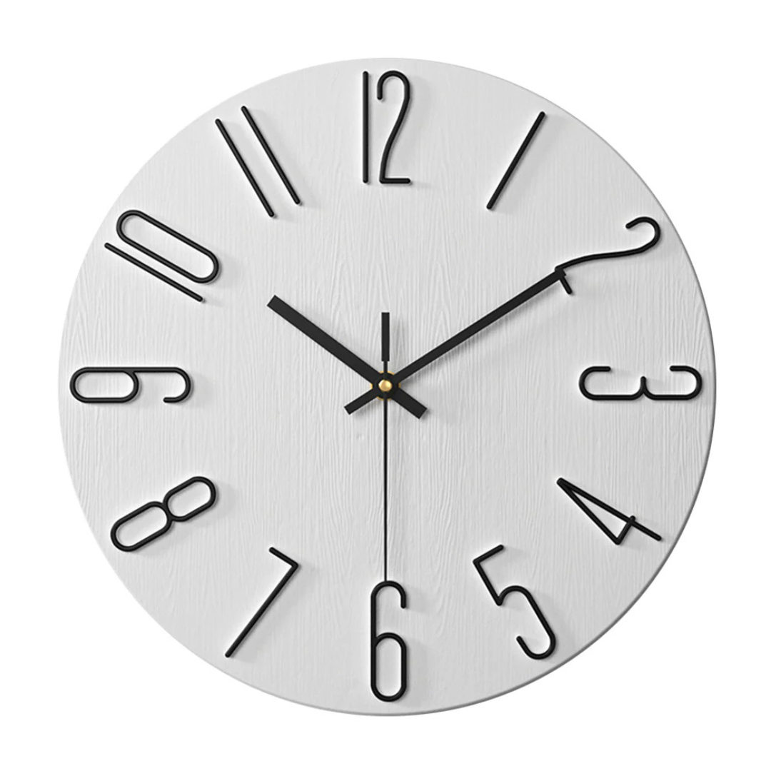 Modern Wall Clock Silent Quartz Movement 30cm