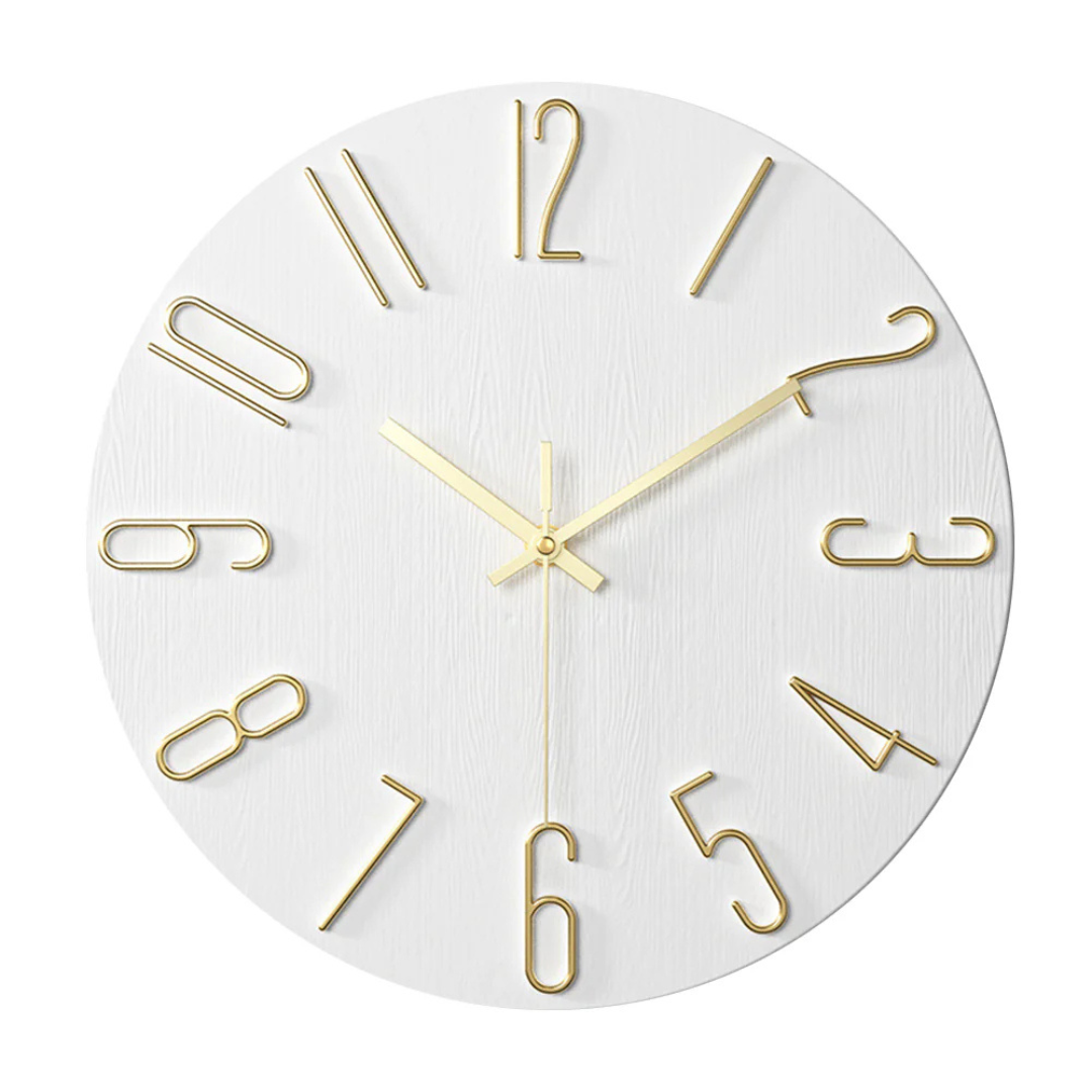 Modern Wall Clock Silent Quartz Movement 30cm