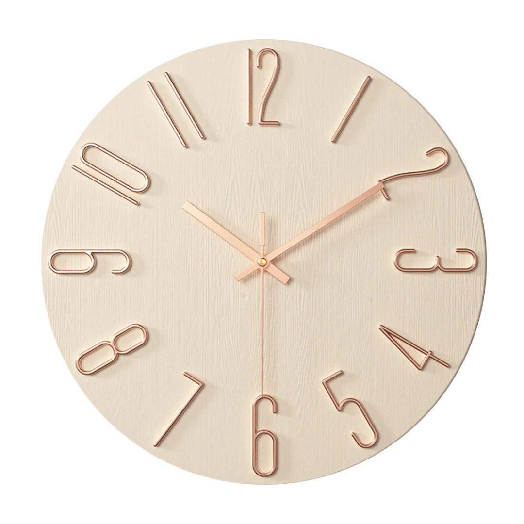 Modern Wall Clock Silent Quartz Movement 30cm
