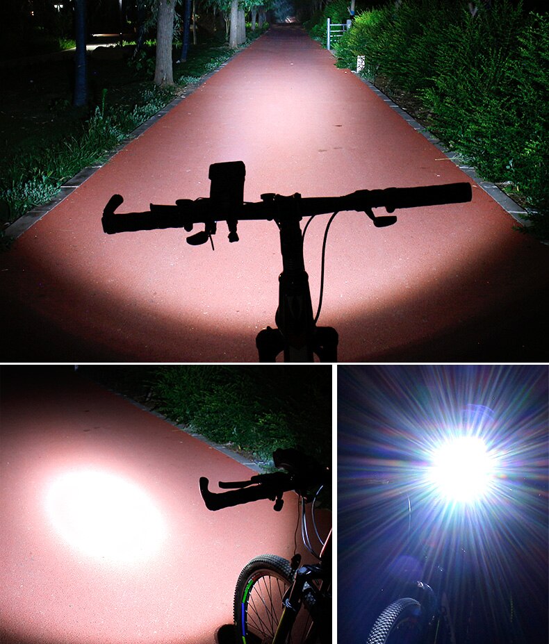 Bike Phone Holder with Power Bank LED Light and Electronic Horn