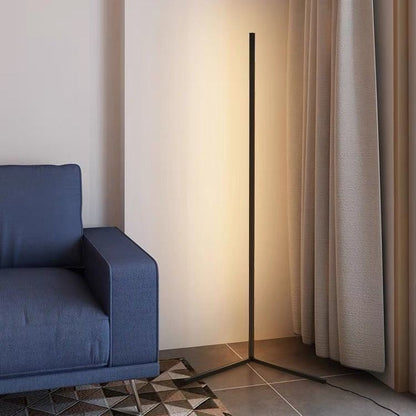 LED Corner Floor Lamp with Dimmable Light and Remote Control