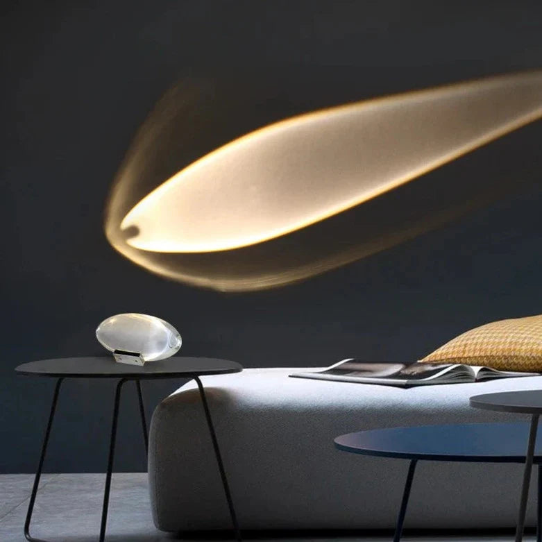 Mini Crystal Table Lamp with Sunset Sky Lighting Effect and USB Power