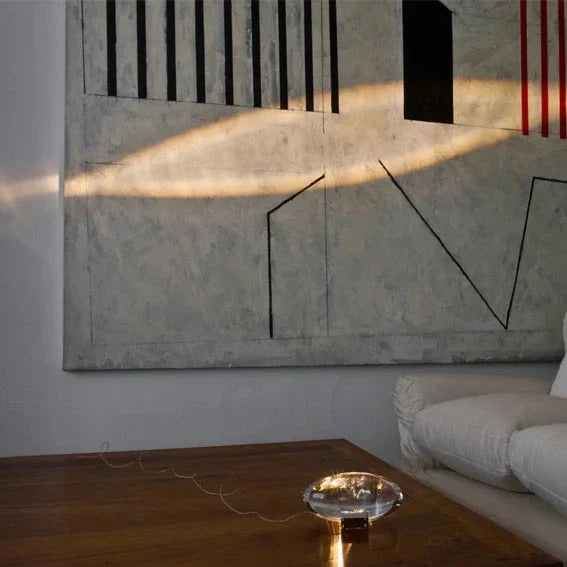 Mini Crystal Table Lamp with Sunset Sky Lighting Effect and USB Power