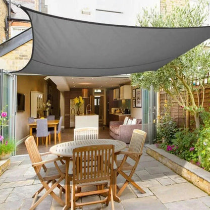 Outdoor Sun Shade Sail Water Resistant UV Protection Easy Install