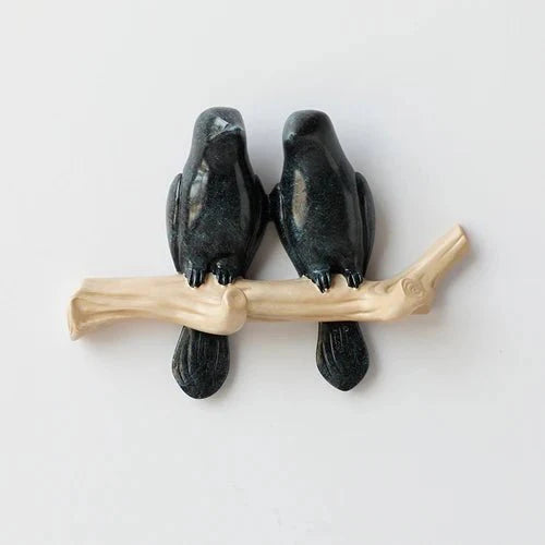 Wall Mounted Coat Rack with Bird Design Decorative Hooks