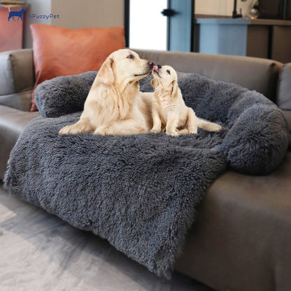Dog Bed with Washable Cover and Non Slip Base