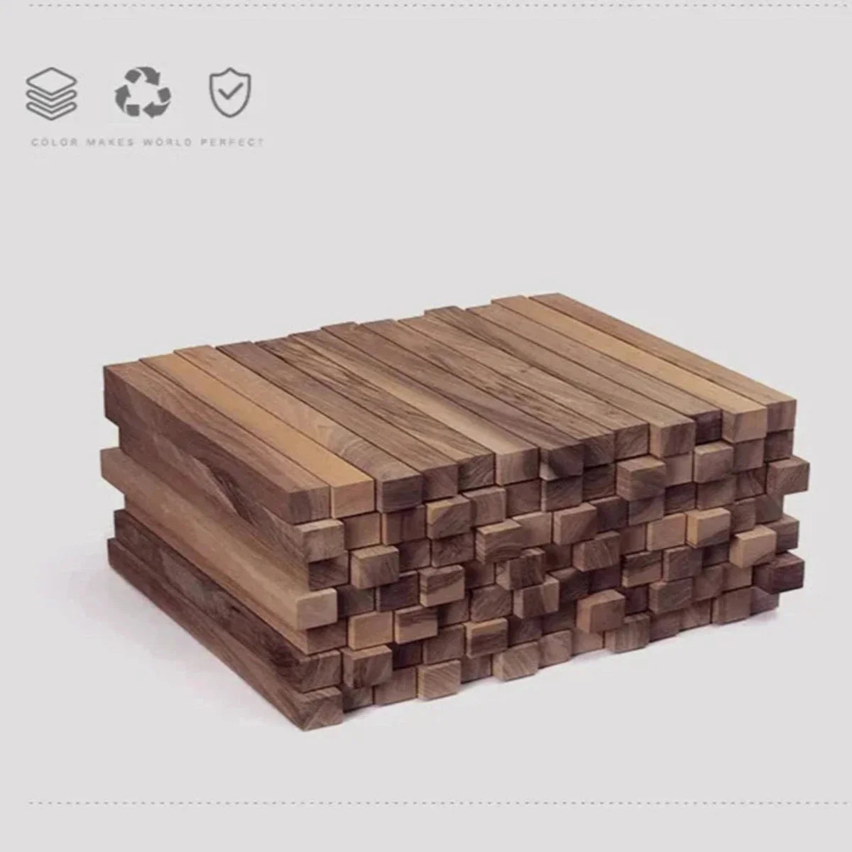 Silent Wall Clock with Glass Face and Bamboo Frame