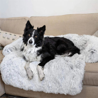 Dog Bed with Washable Cover and Non Slip Base