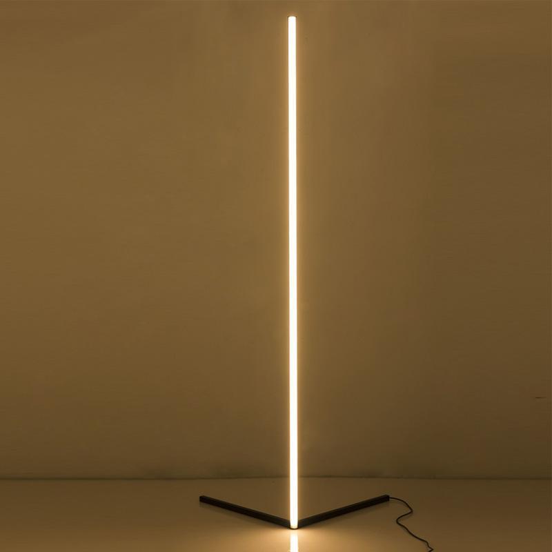LED Corner Floor Lamp with Dimmable Light and Remote Control