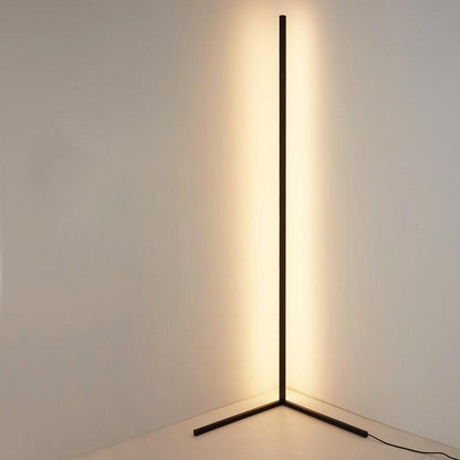 LED Corner Floor Lamp with Dimmable Light and Remote Control