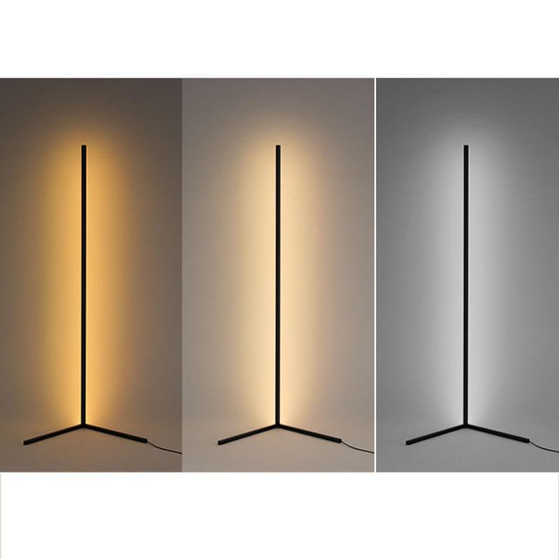 LED Corner Floor Lamp with Dimmable Light and Remote Control