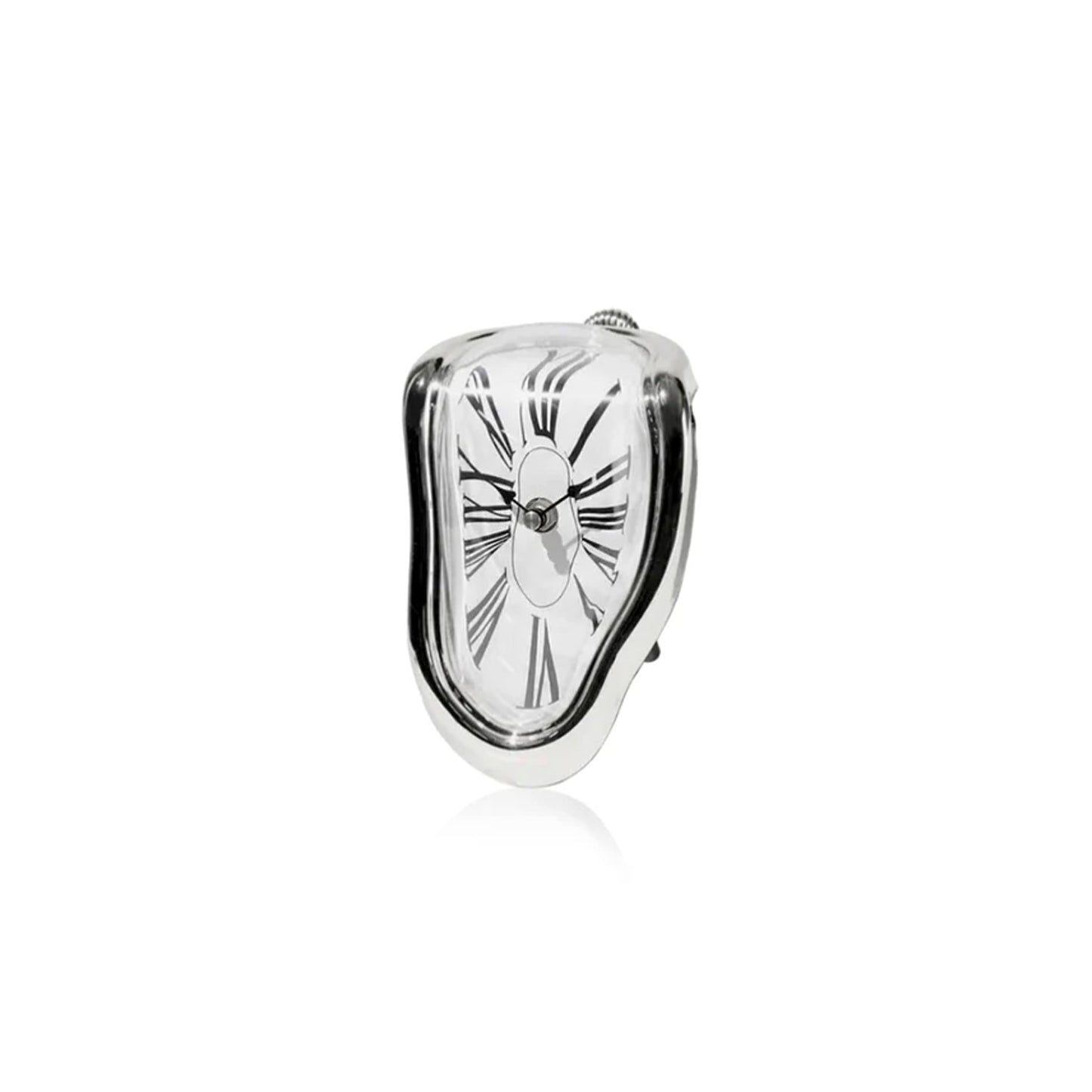 Modern Silent Wall Clock with Melting Effect Surreal Design